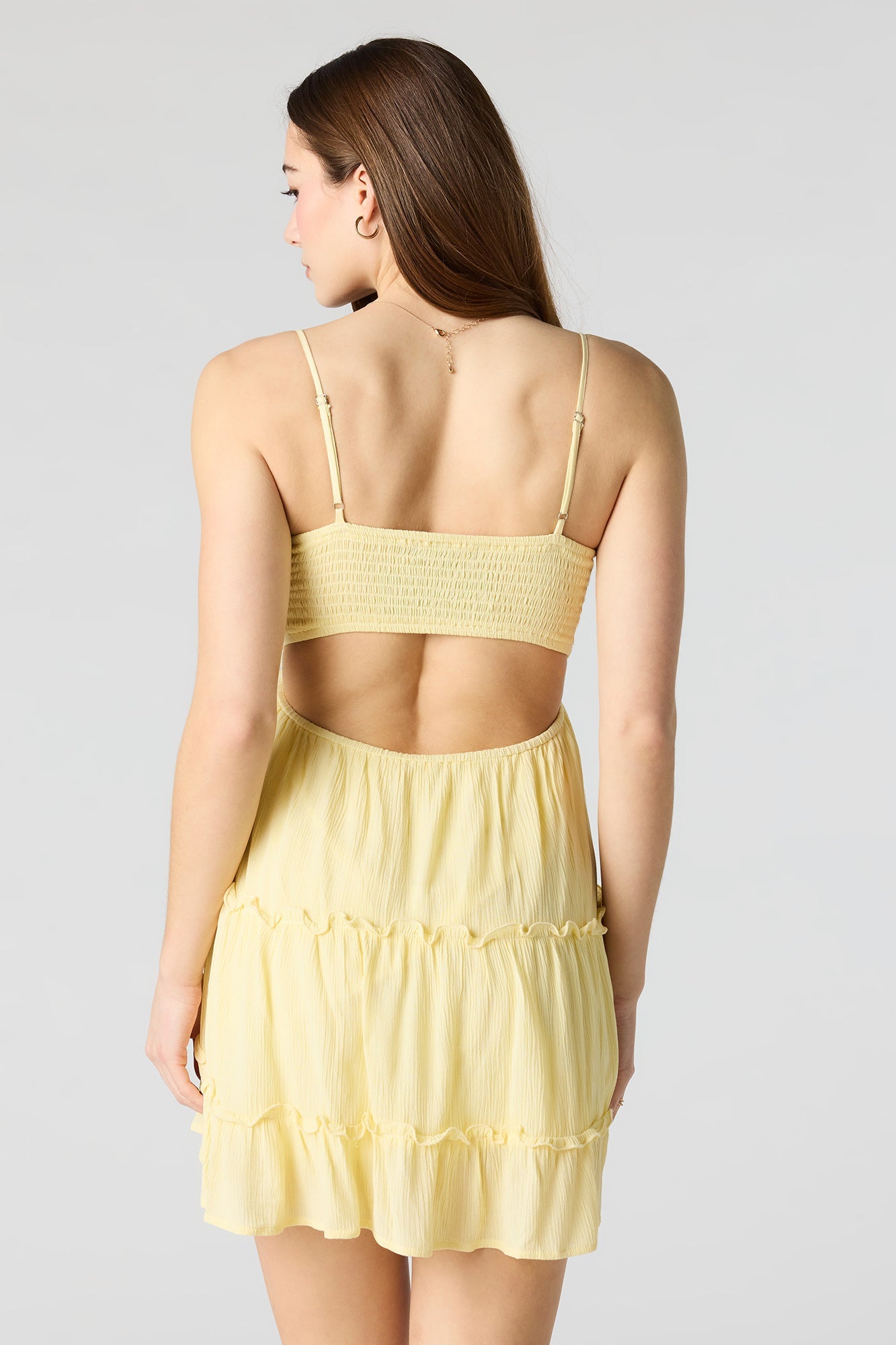 Lace Tiered Mini Dress