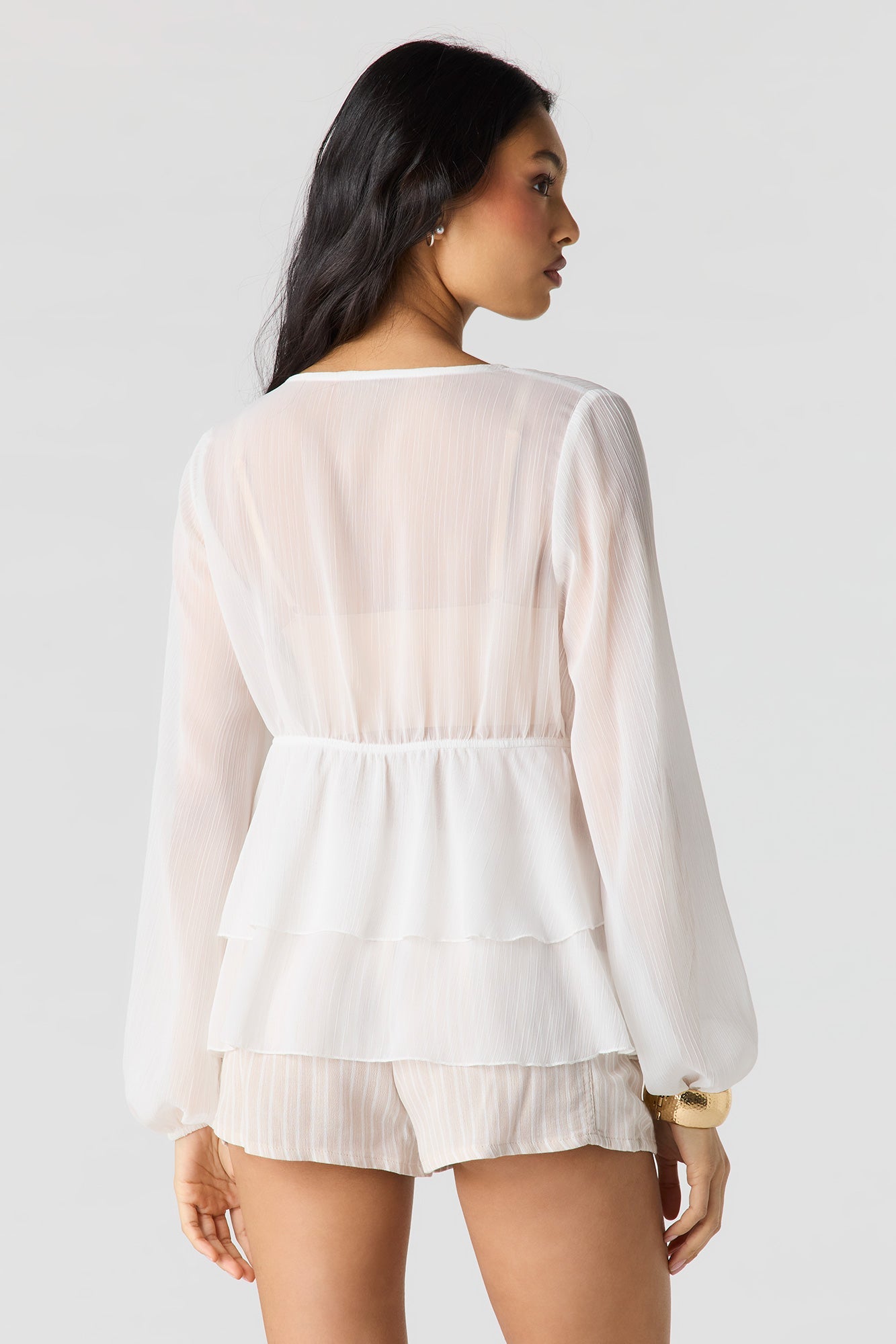 Textured Drawstring Short
