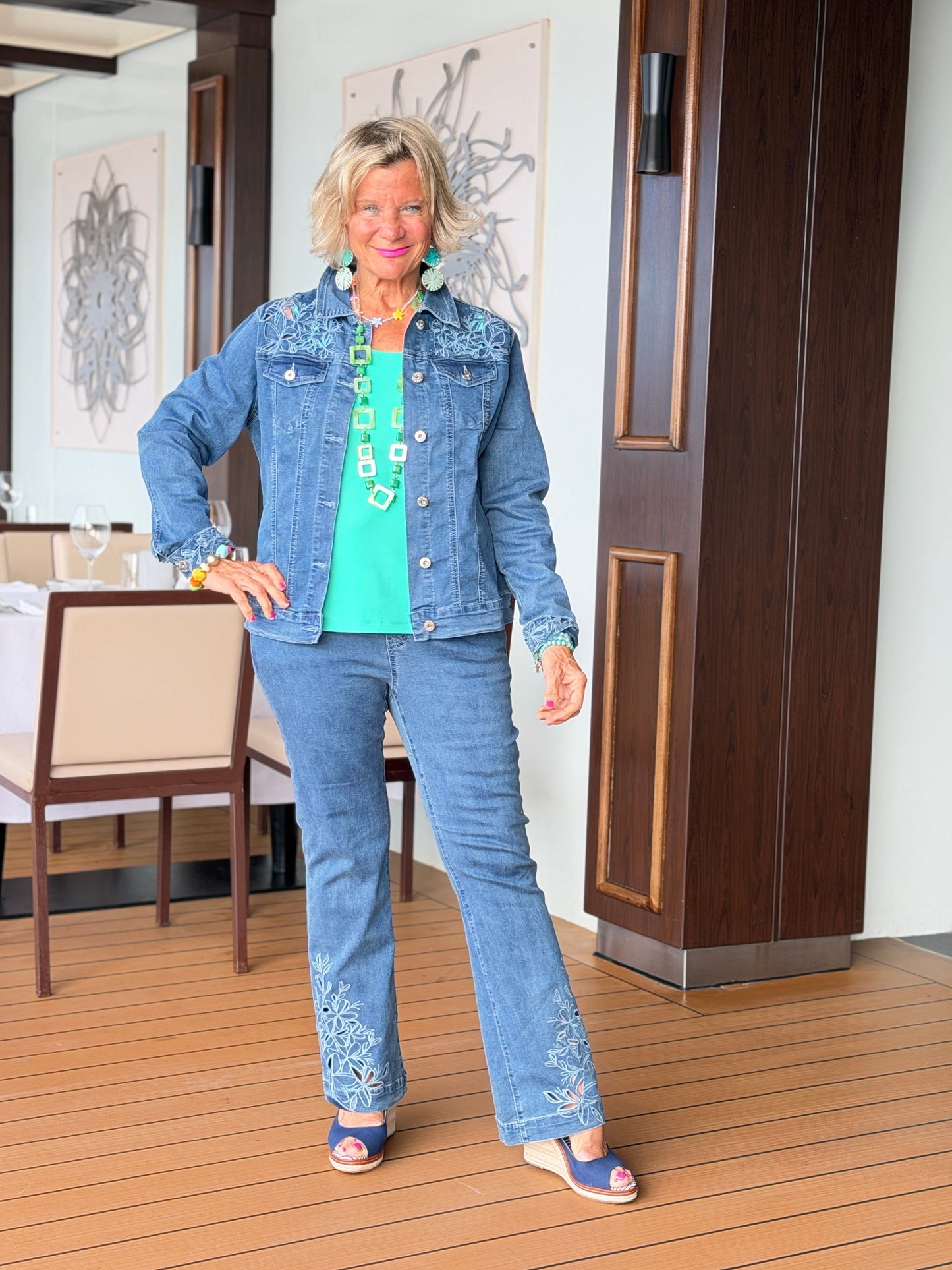 Ethyl Fit To Flare Pant - Great Falls