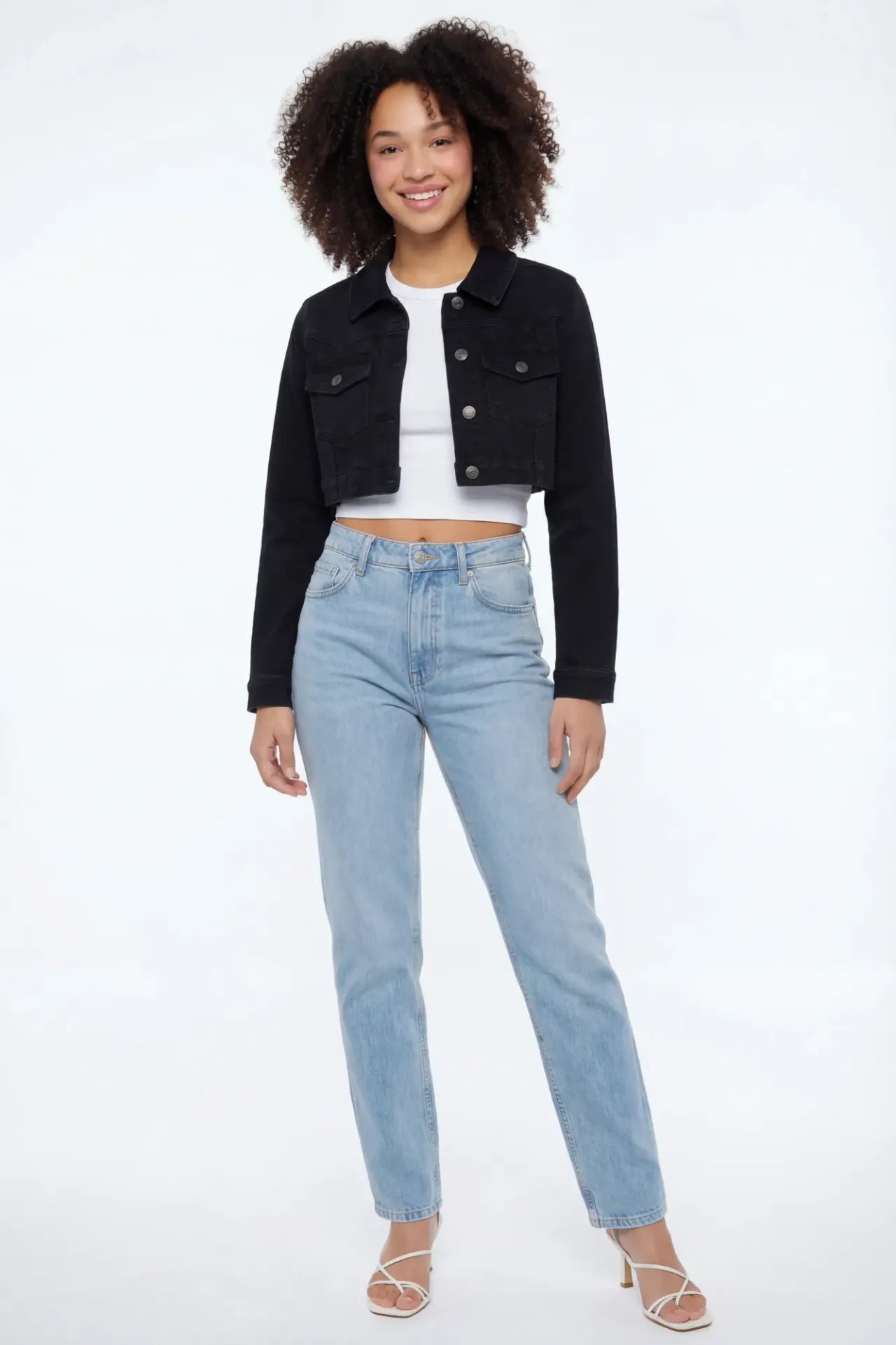 Classic Cropped Denim Jacket