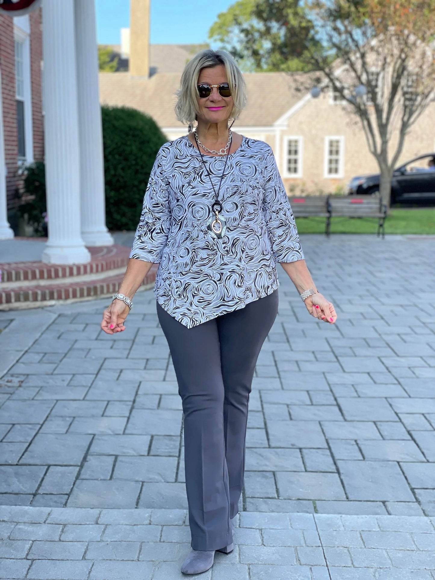ELEGANT EXPRESSIONS ASYMMETRIC TOP
