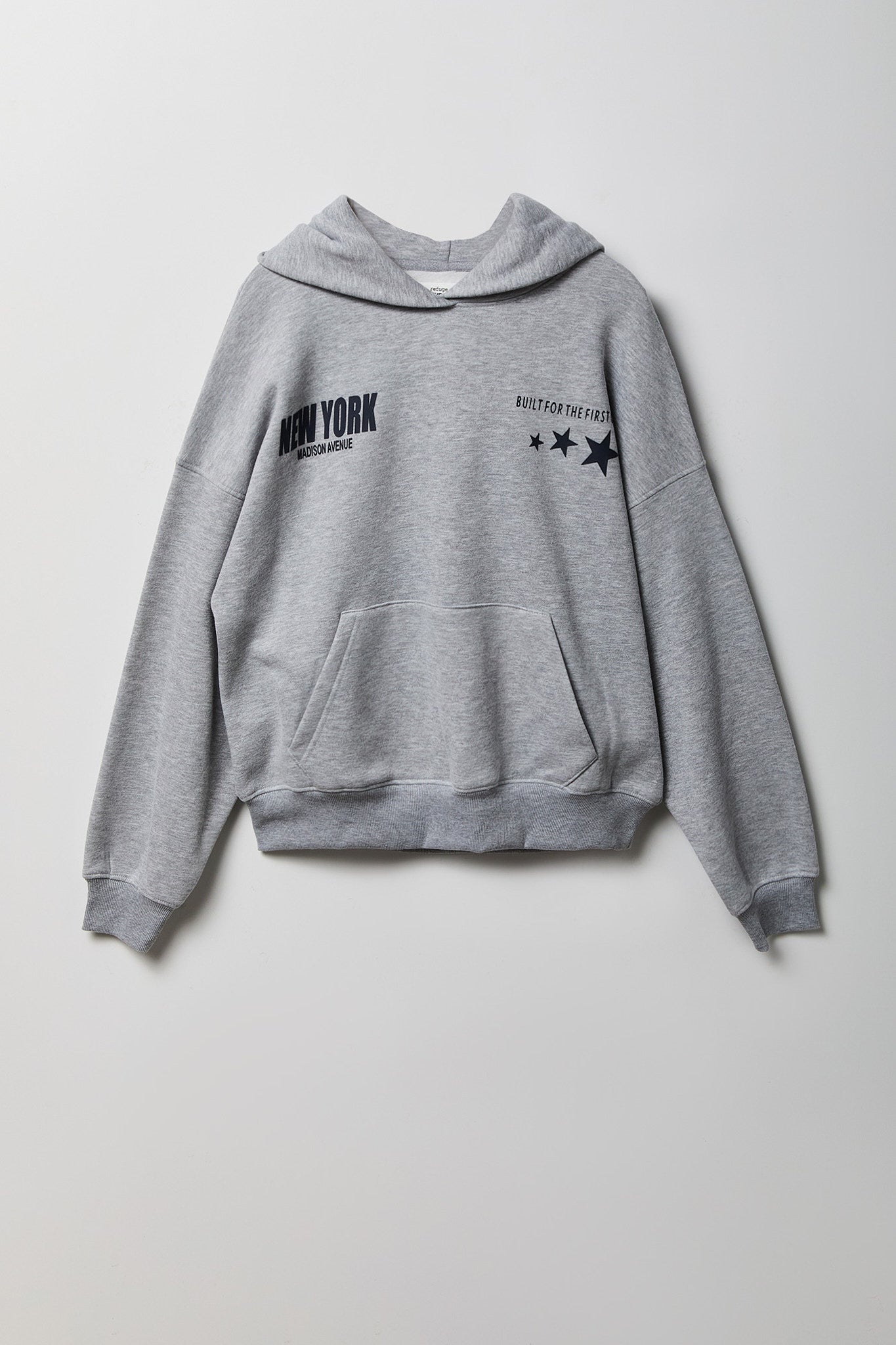 Graphic Boxy Fleece Hoodie