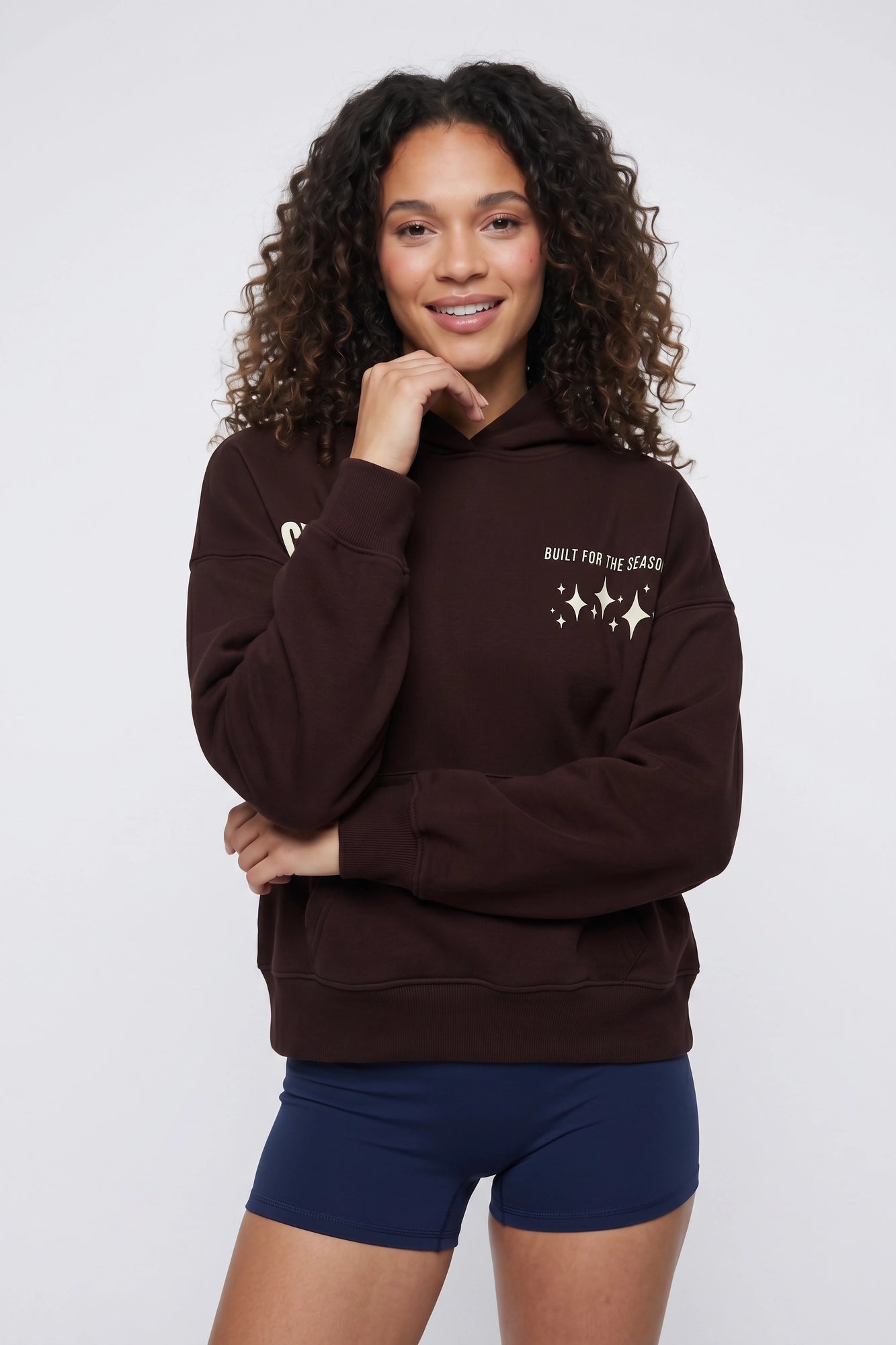 Graphic Boxy Fleece Hoodie