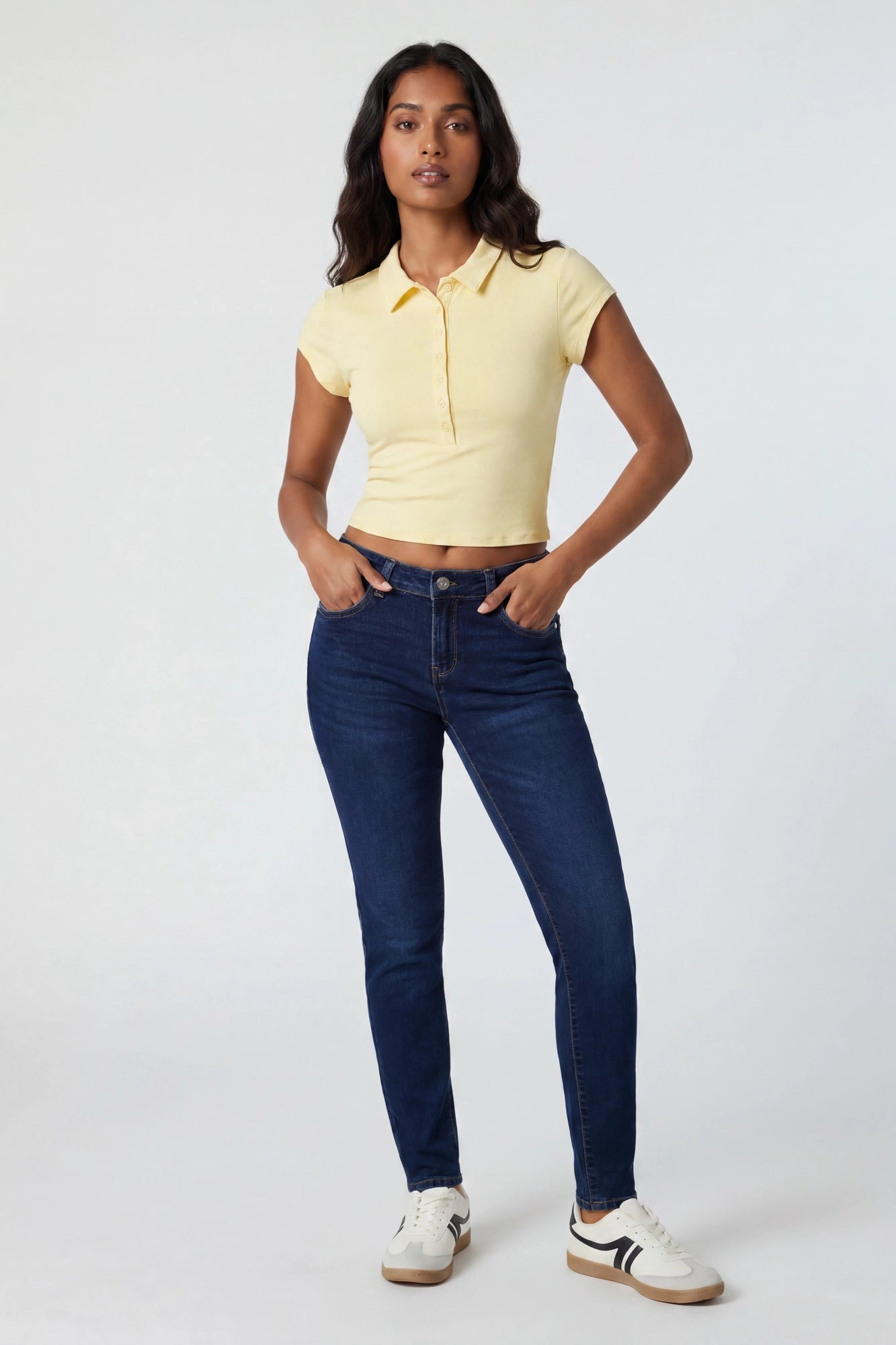 Contour Button-Up Polo