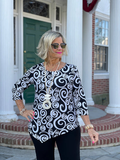 INFINITY  CHIC ASYMMETRIC TOP