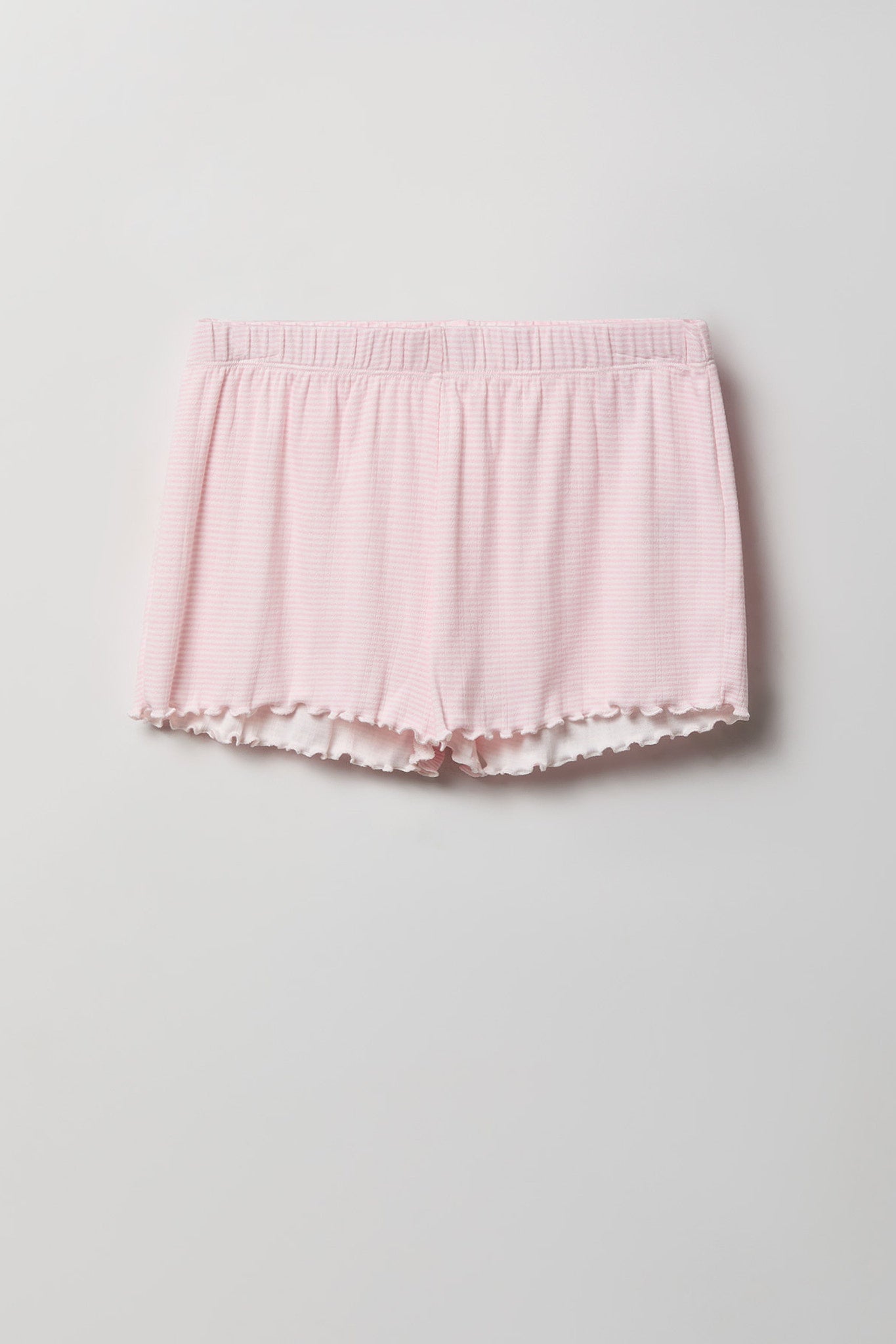 Pointelle Button-Up Top & Short Pajama Set
