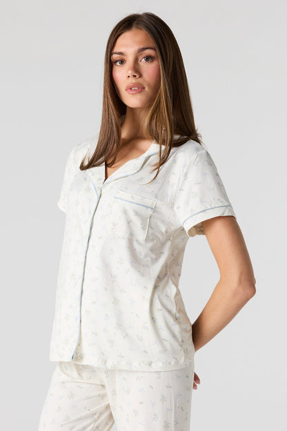 Button-Up Top & Pant Pajama Set