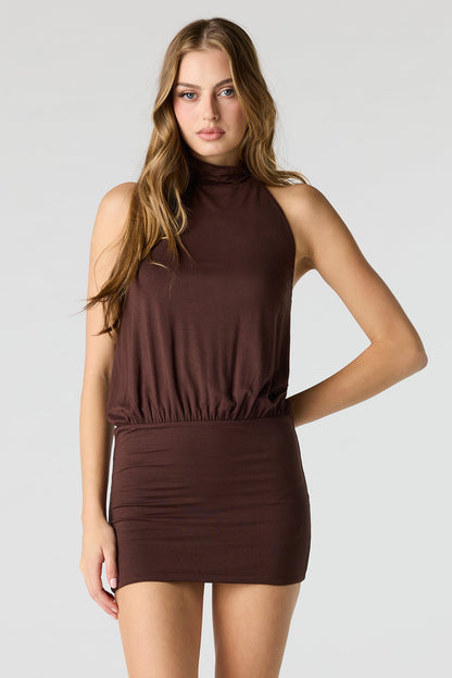 Halter Bodycon Mini Dress