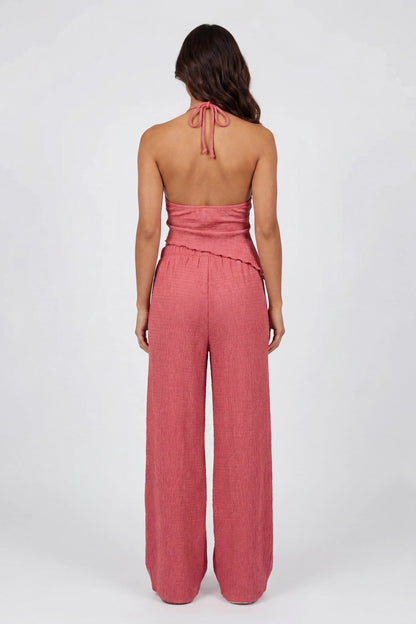 Popcorn Wide Leg Pant
