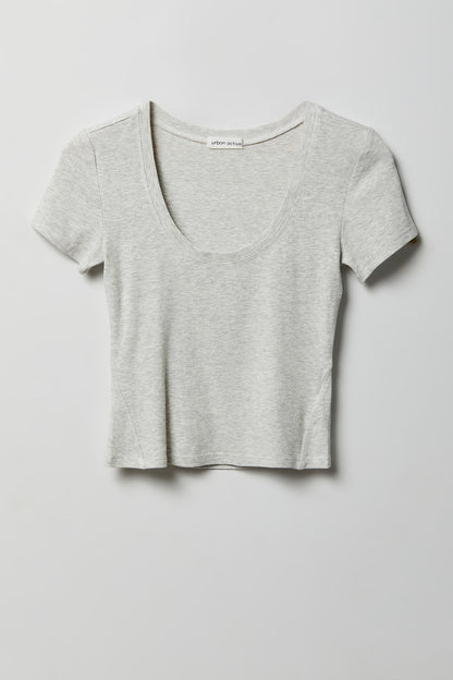 Soft Ribbed T-Shirt & Flare Pant Set