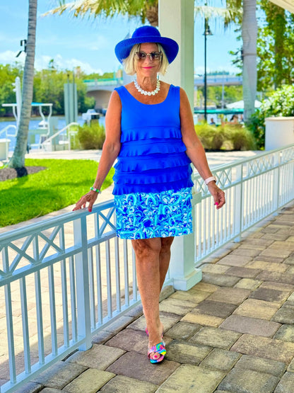 BLUE CHA CHA TANK TOP