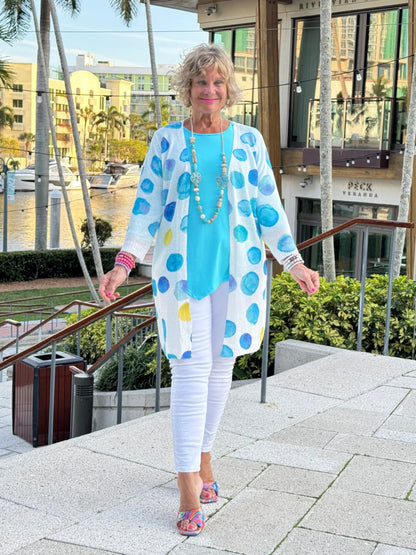 AQUA DOT CARDIGAN
