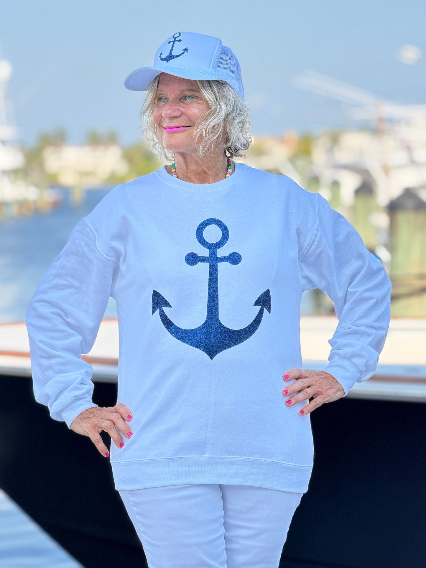 Glitter anchor Sweatshirt