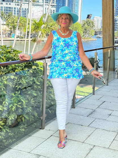 LULU B STARFISH SPLASH CHA CHA TANK
