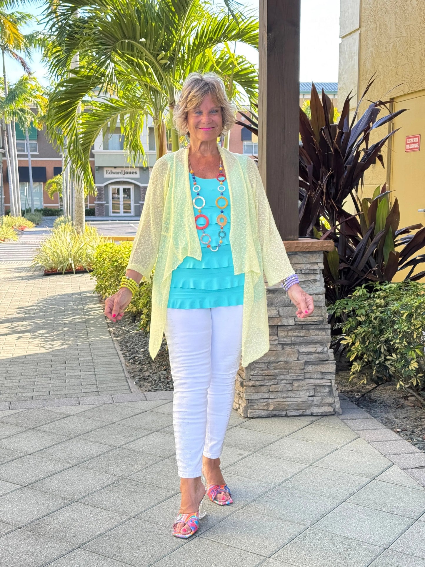 LULU-B CLEAR SUNSHINE RUFFLE WRAP