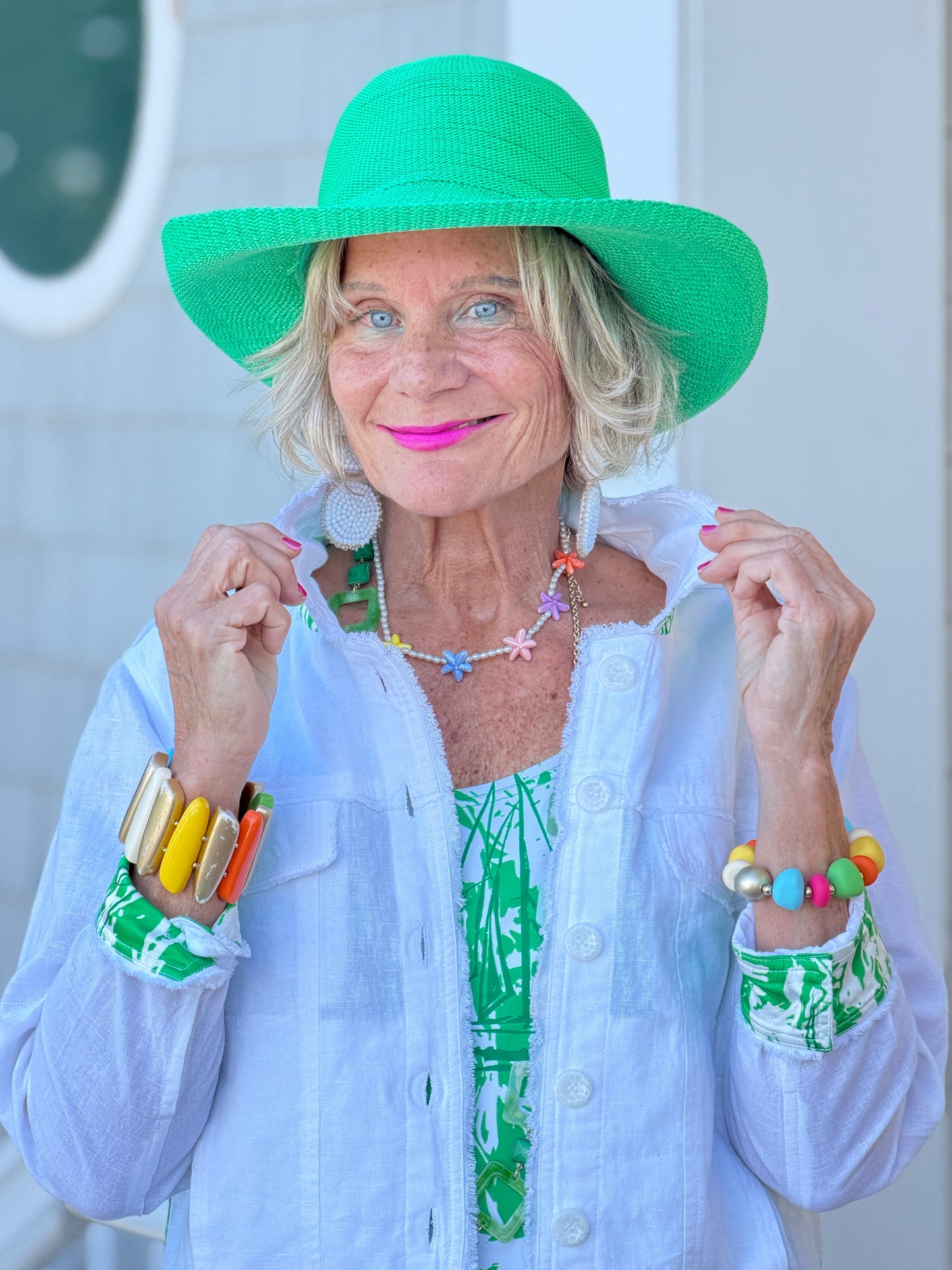 HARBOR LIGHTS GREEN SAILBOAT DRESS