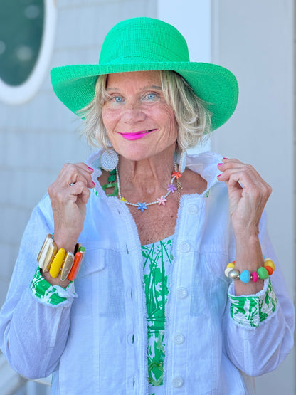 HARBOR LIGHTS GREEN SAILBOAT DRESS