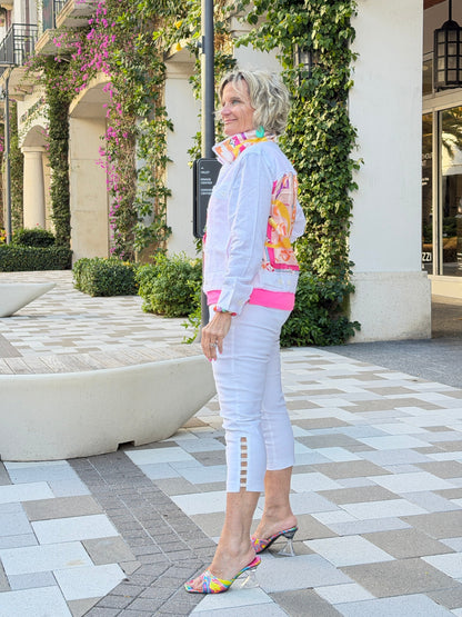 LINEN PALM BEACH DESIGNER  JACKET