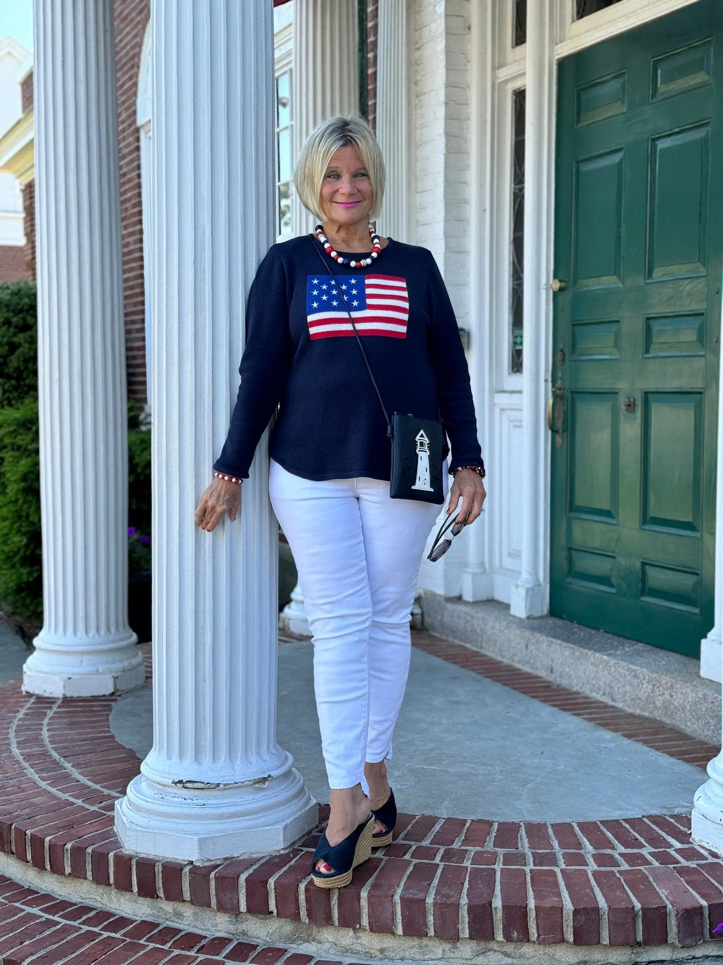 LULU-B NAVY FLAG SWEATER