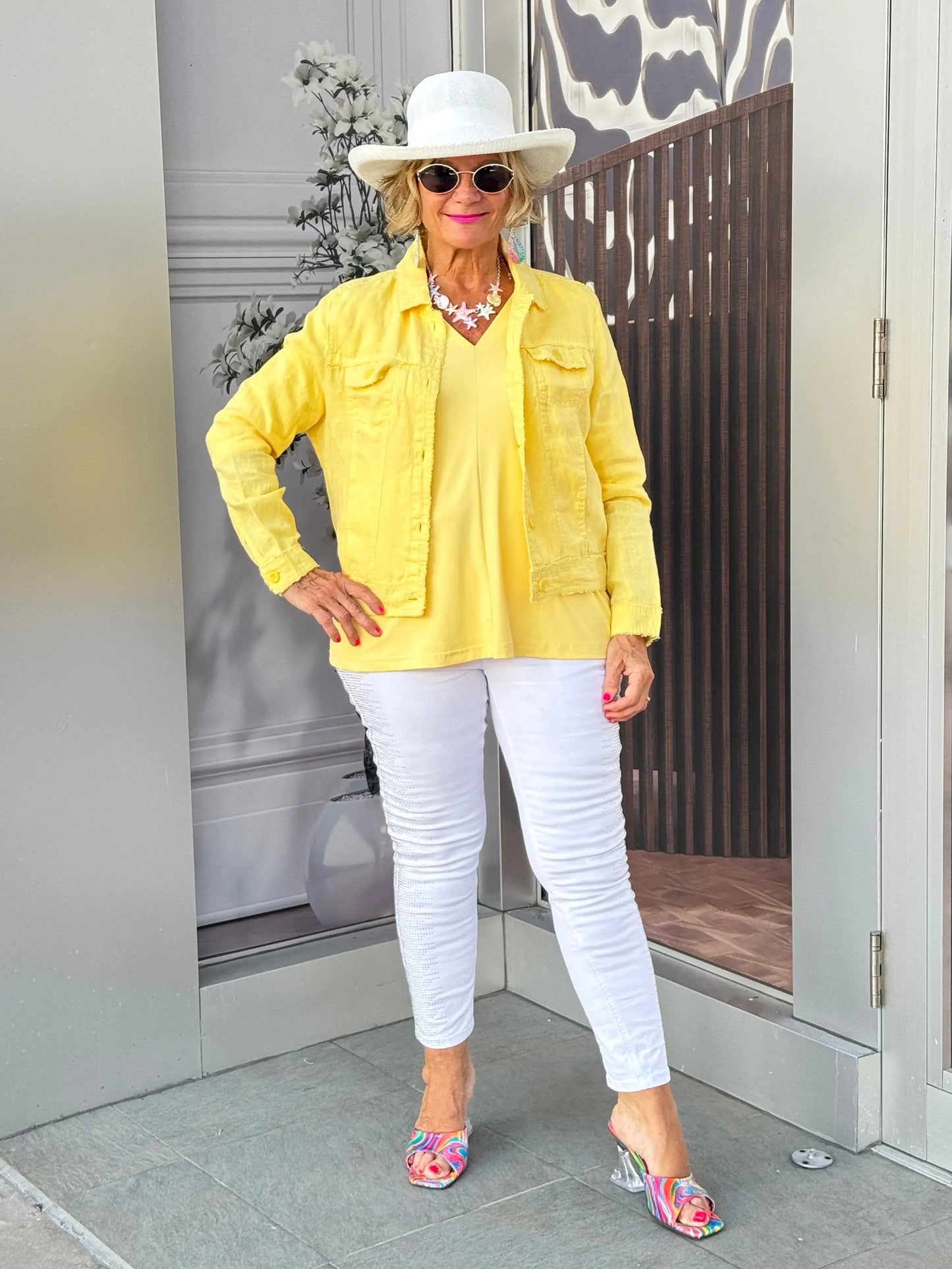 LULU B  YELLOW LINNEN JACKET