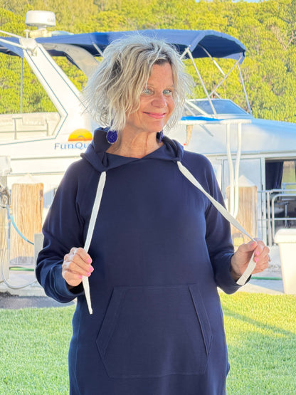 Lulu b kangaroo Navy scuba dress