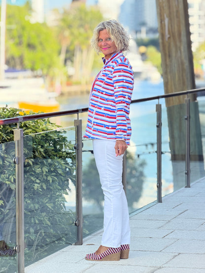 LULU B STARS FULL ZIPPER JACKET
