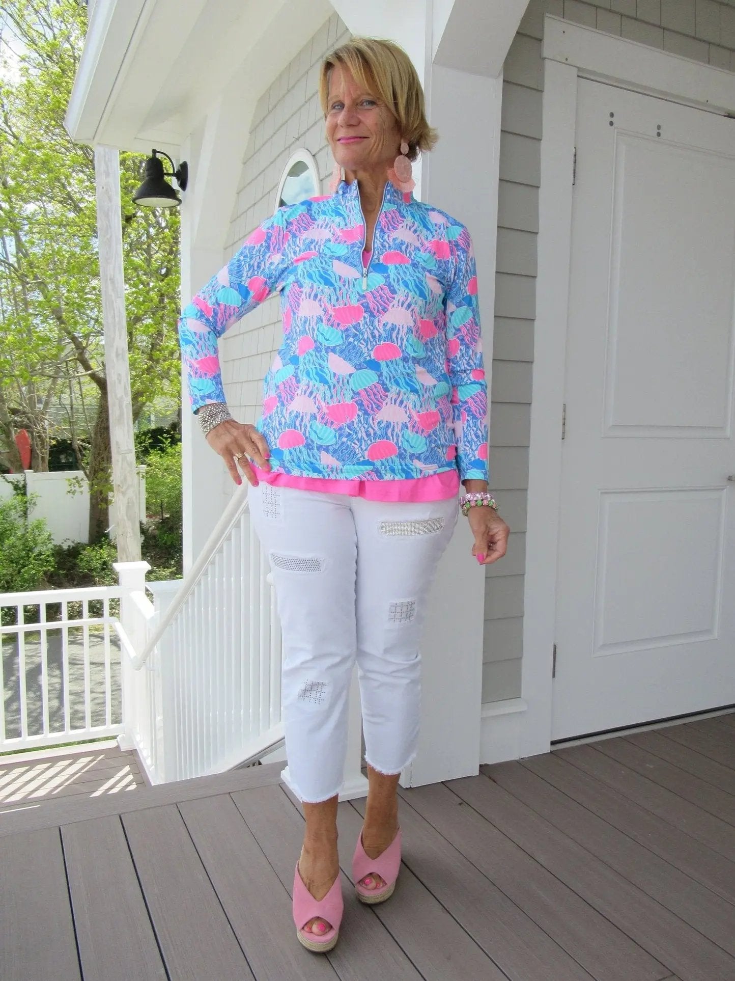 JELLYFISH ZIPPER TOP