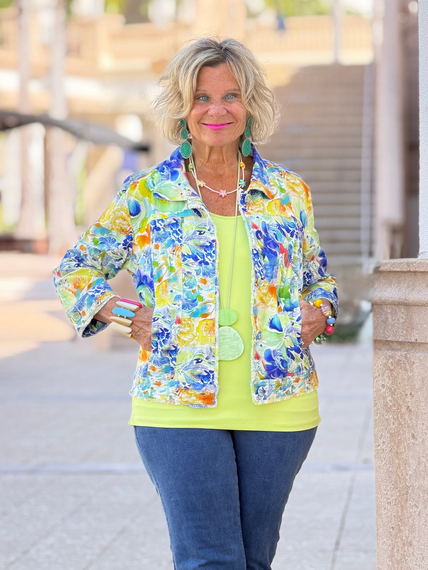 Ethyl Casual Charm Jacket - Top