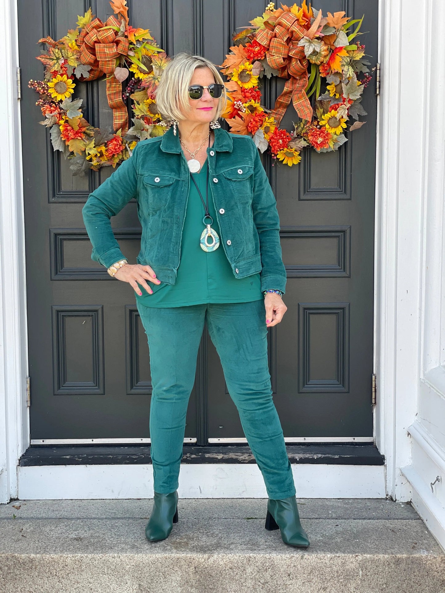 LULU-B EMERALD  VELOUR JACKET