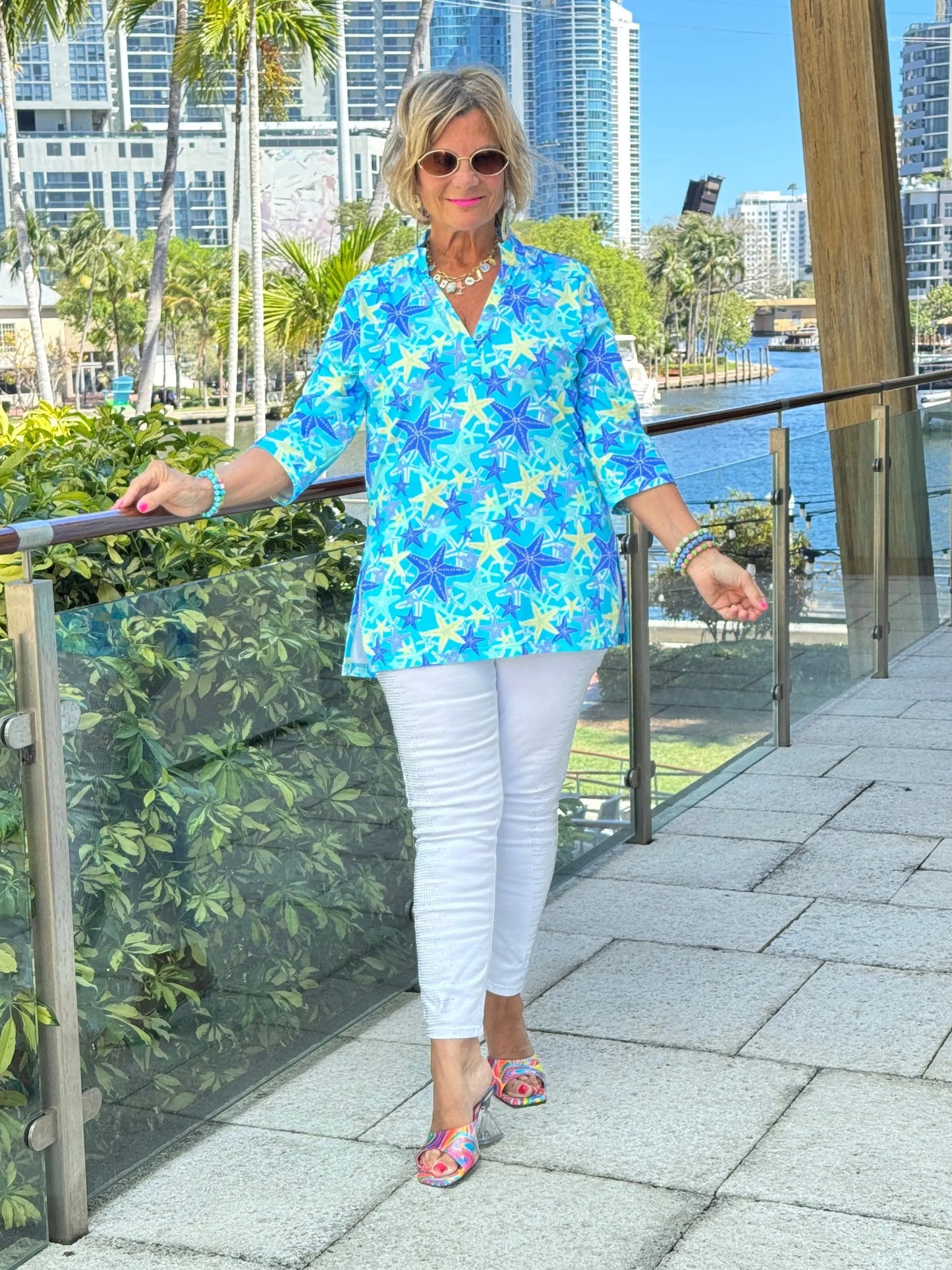LULU B STARFISH SPLASH TUNIC