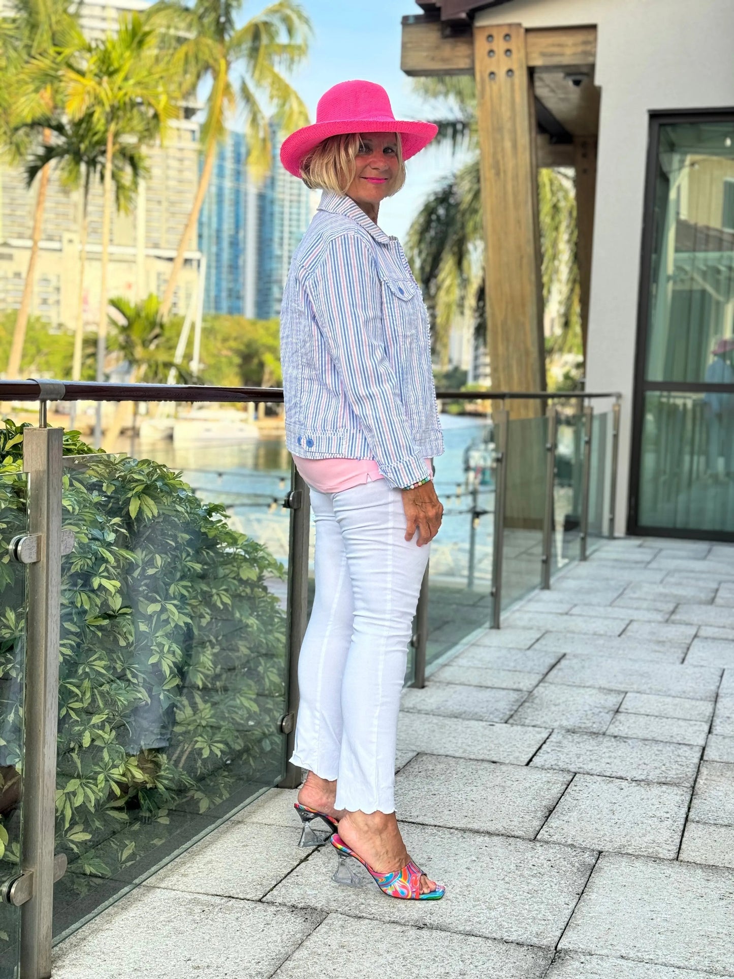 LULU-B CANDY PASTEL SEERSUCKER JACKET