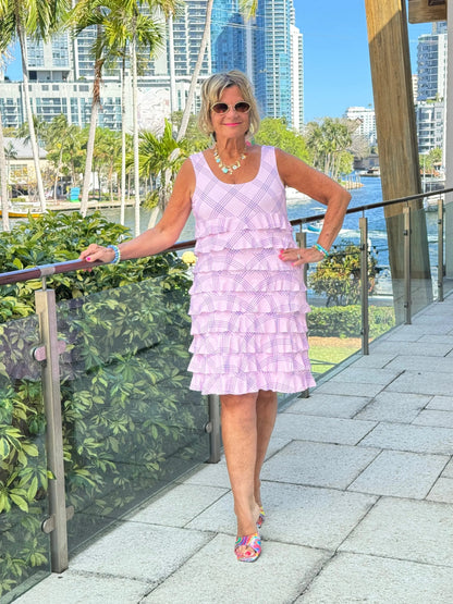 LULU B PINK CHIC CHA CHA DRESS
