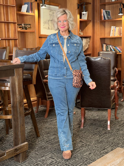 Ethyl Statement Denim Jacke navy - Automation