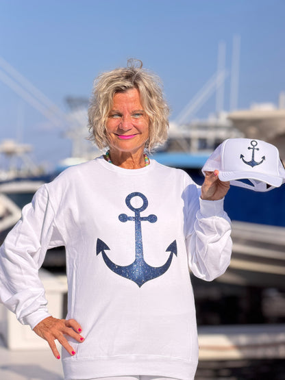 ANCHOR GLITTER HAT