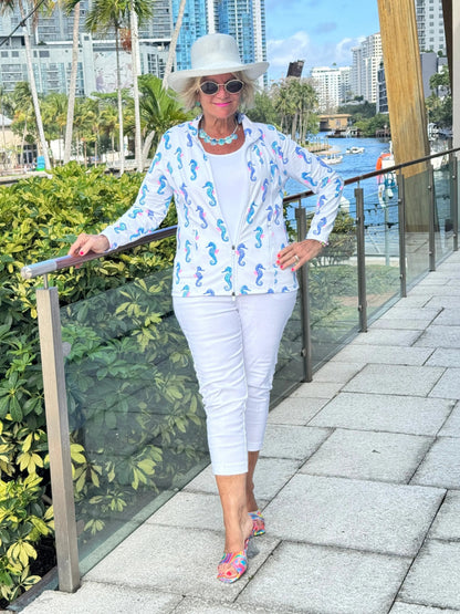 LULU B SHORELINE CHARM FULL ZIPPER JACKET