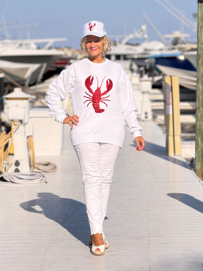 Glitter Red lobster  Sweatshirt