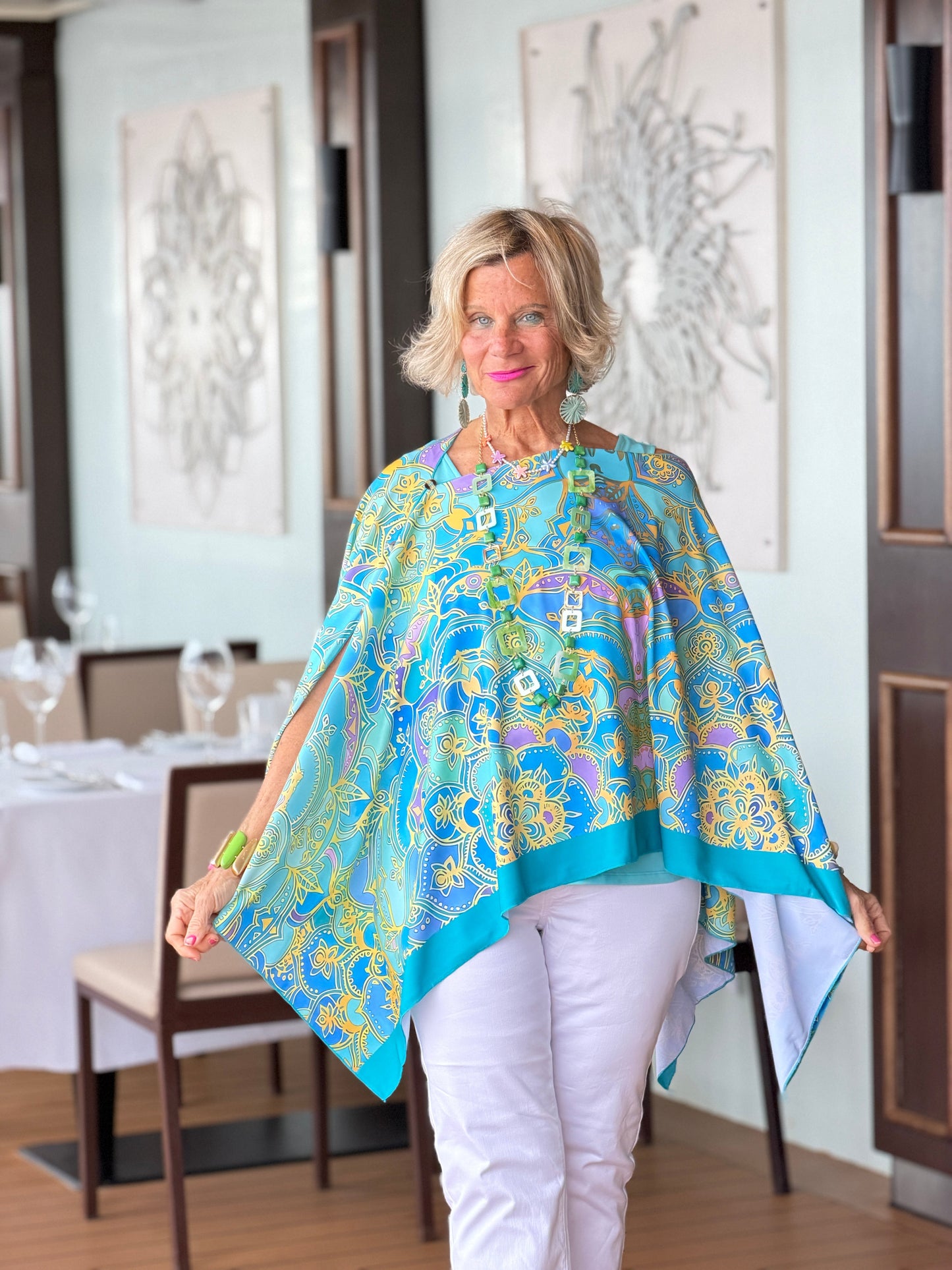 AQUA MARINE SEVEN WAY SCARF