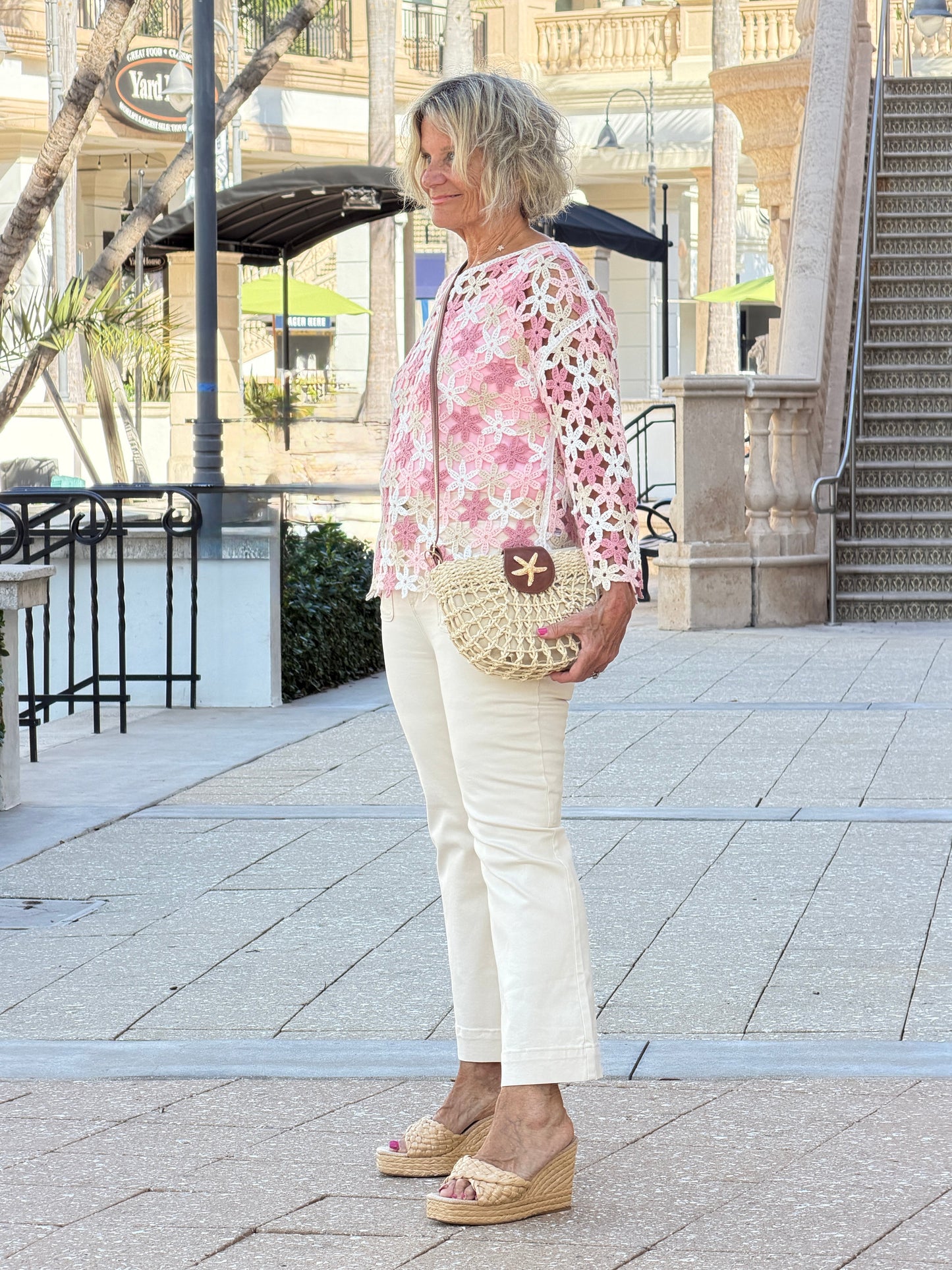 Handcrafted Floral Crochet Top