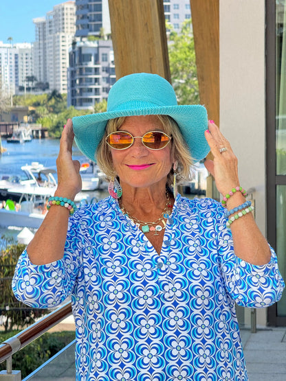 LULU B COASTAL BLOOM TUNIC