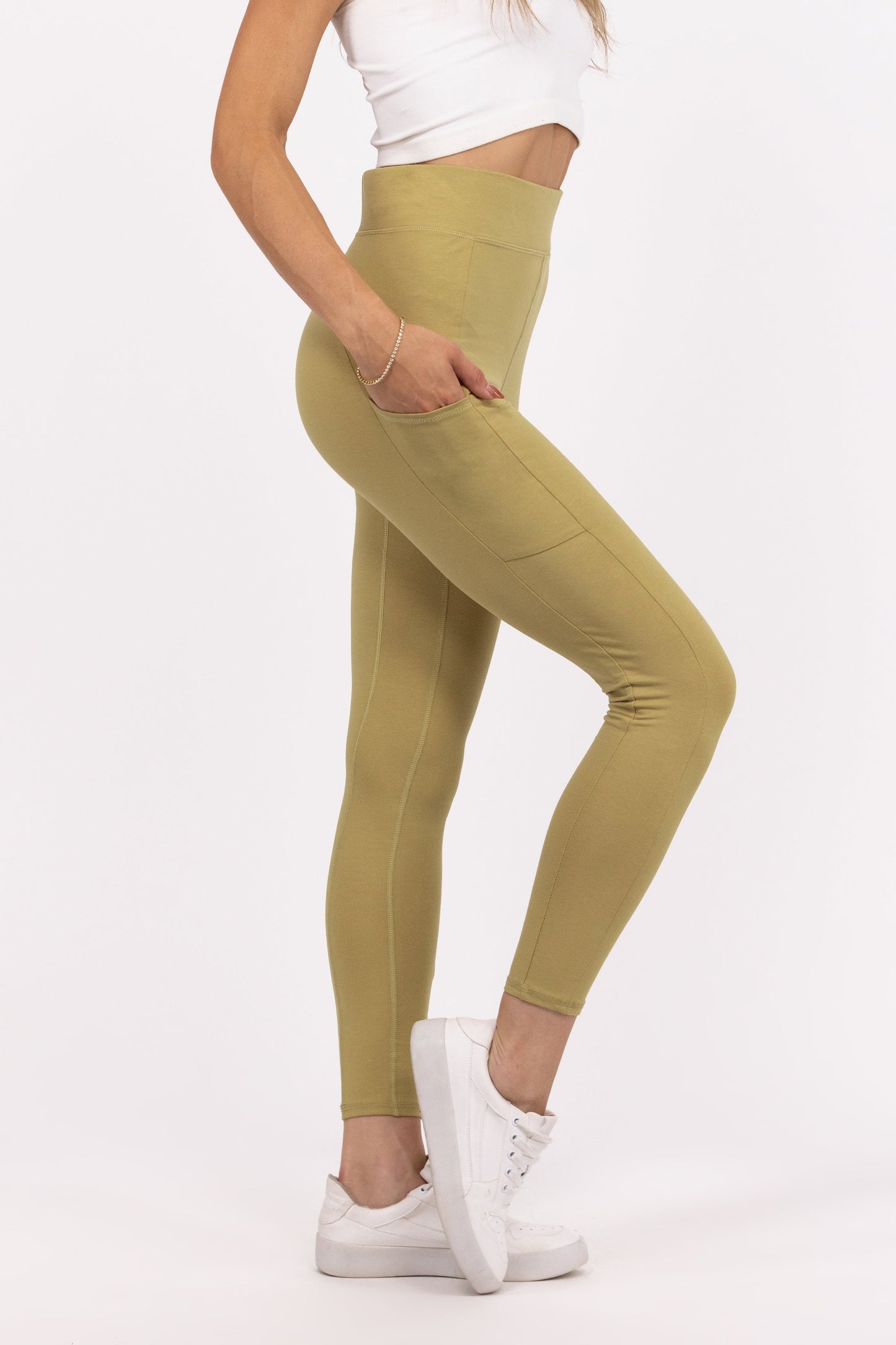 On Flex Women's High Rise Side Panel Pockets Leggings