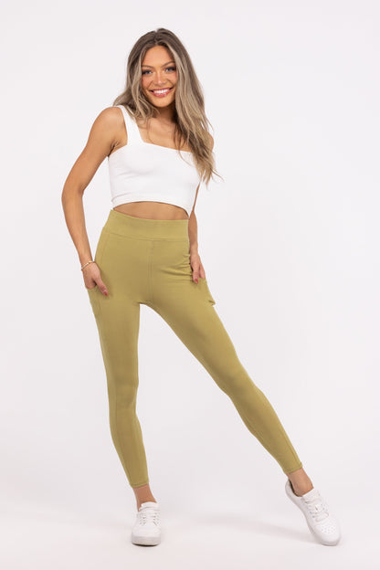 On Flex Women's High Rise Side Panel Pockets Leggings