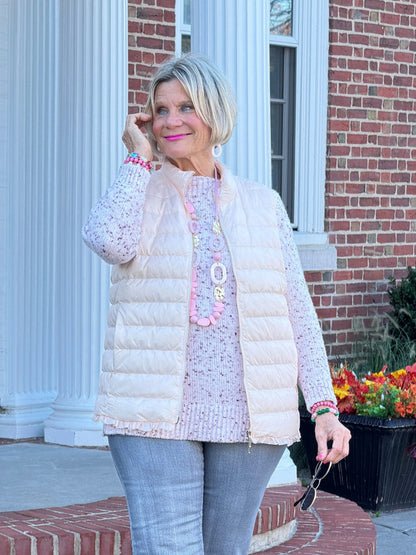 LULU-B PINK SHORT PUFFER VEST