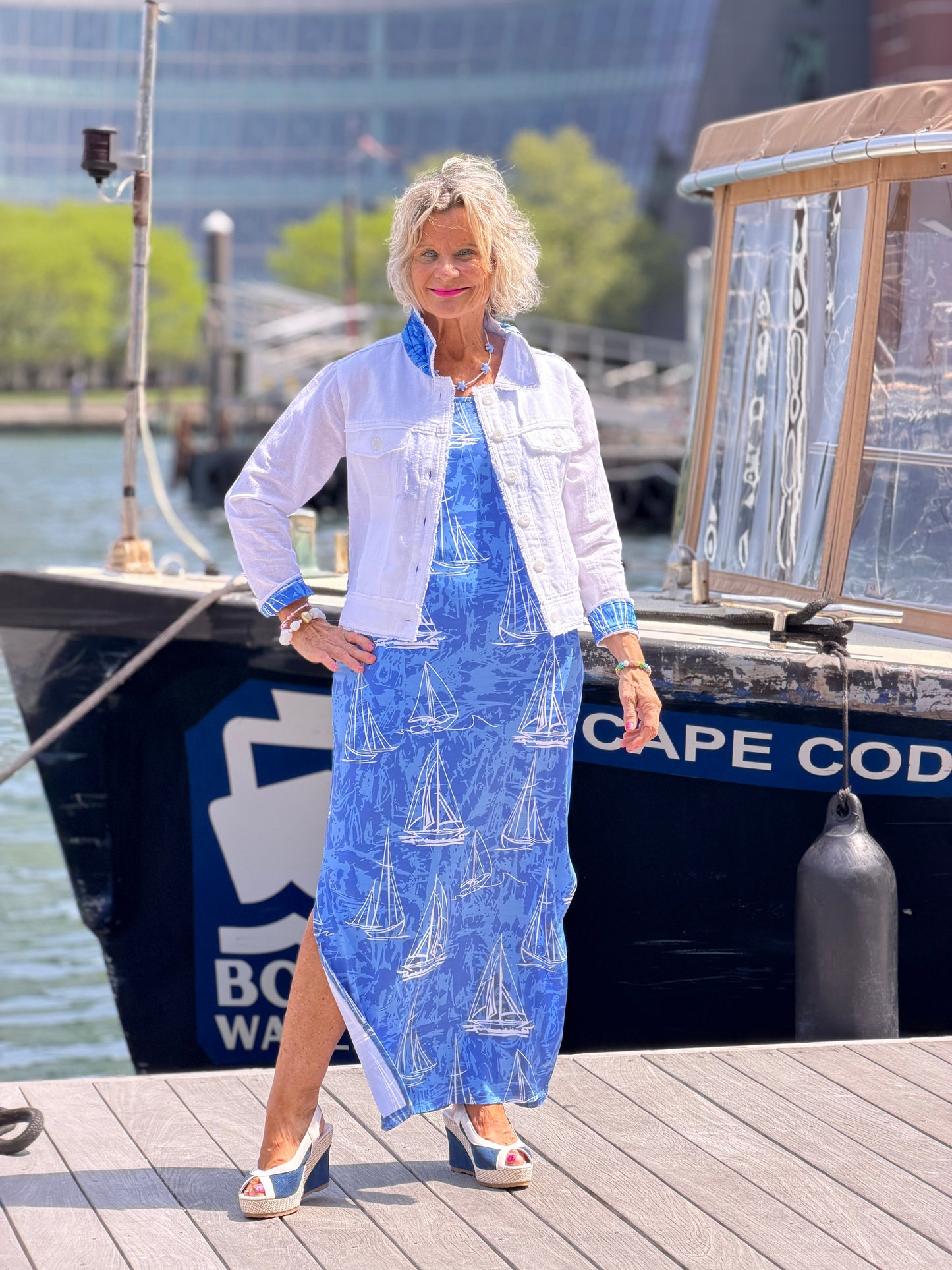 HARBOR BLUES SAILBOAT TANK MAXI