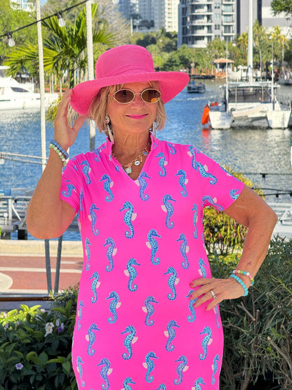 LULU B SEAHORSE BAY SHORT SLEEVE DRESS