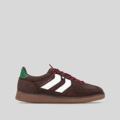 Sneaker suela caramelo rayas marrón XTI