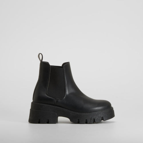 Botín chelsea chunky negro NYC