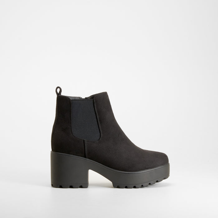 Bota tacón plataforma negro NYC