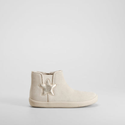 Botín chelsea barefoot beige COMFEET KIDS