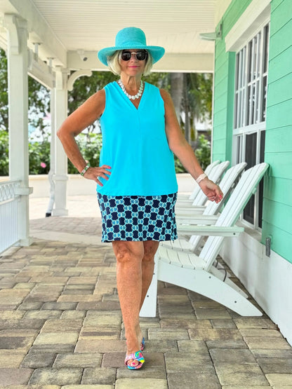 BLUE MEDALLION SKORT