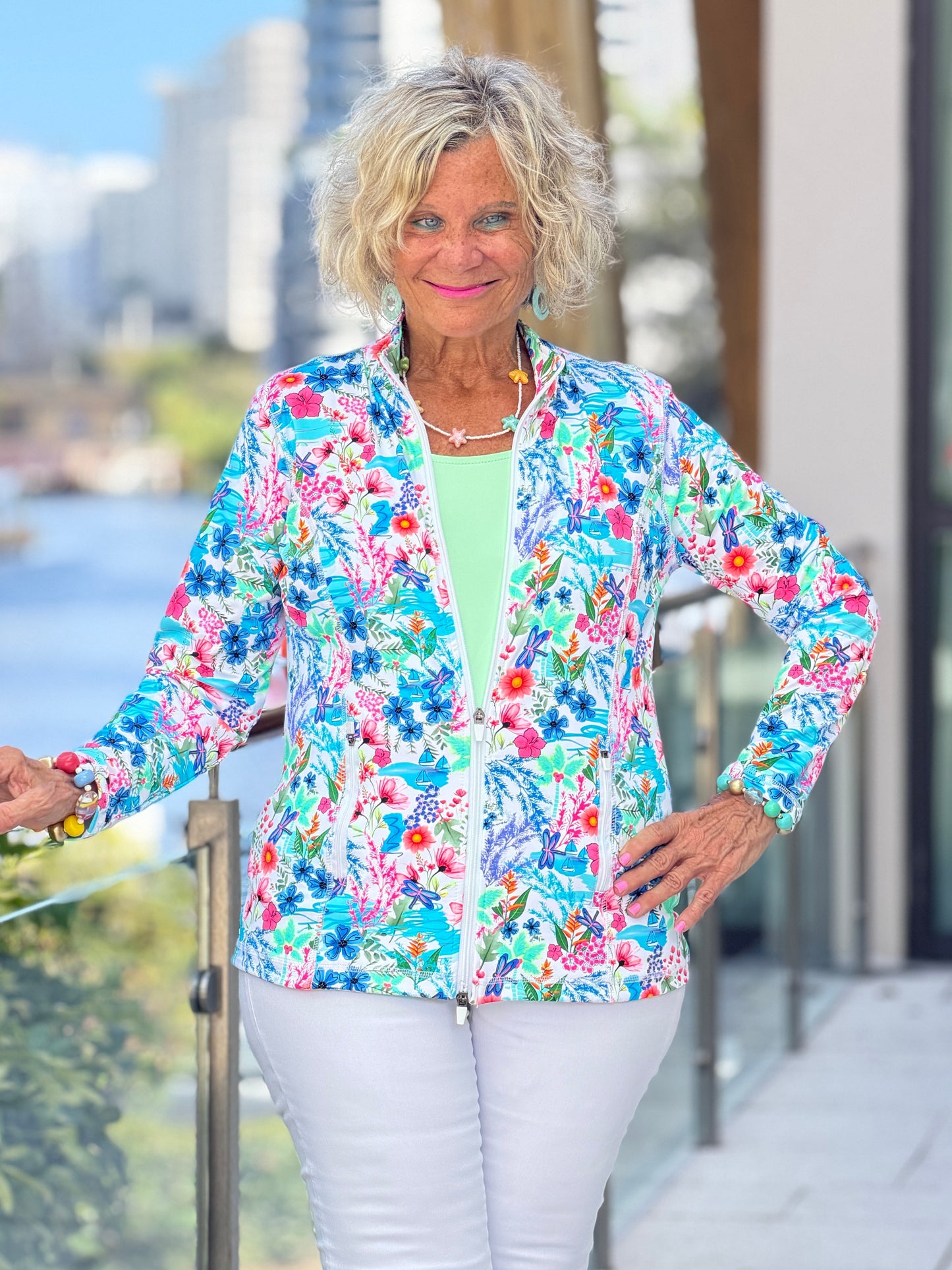 LULU B PARADISE GARDEN FULL ZIPPER